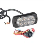 8LED 3W واٹر پروف امبر لیڈ اسٹروب لائٹ